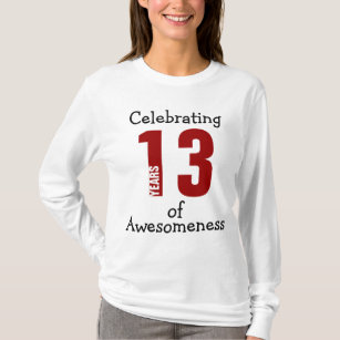 T-shirt Célébration de 13 ans d'intelligence
