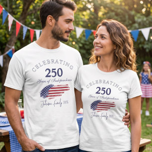 T-shirt Célébration de 250 ans d'indépendance 4 juillet