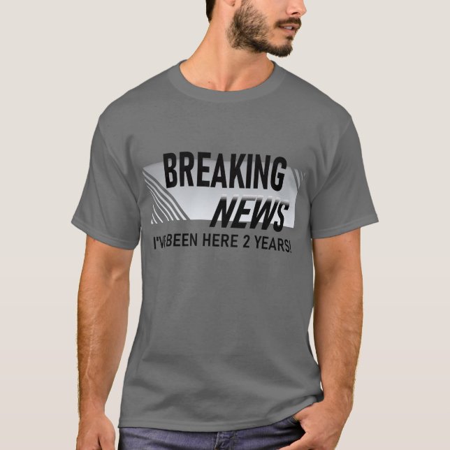 T-shirt Célébration de 2 ans de travail Employé 2ème (Devant)