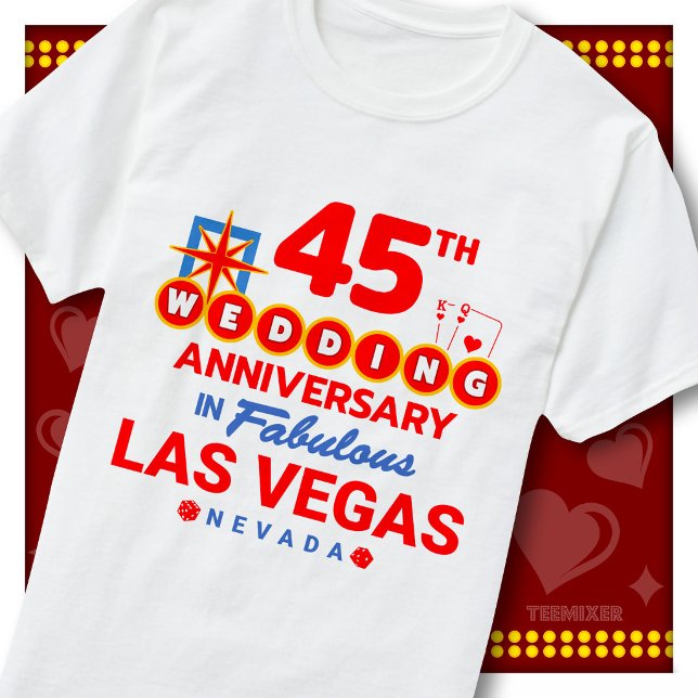 T-shirt Célébration de 45 ans de mariage d'un couple fabul (Créateur téléchargé)