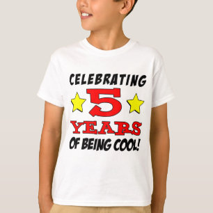 T-shirt Célébration De 5 Ans De Cool