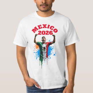 T-shirt Célébration de but de football Mexique Drapeau 202