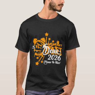 T-shirt Célébration de feux d'artifice festifs "Étoile dor