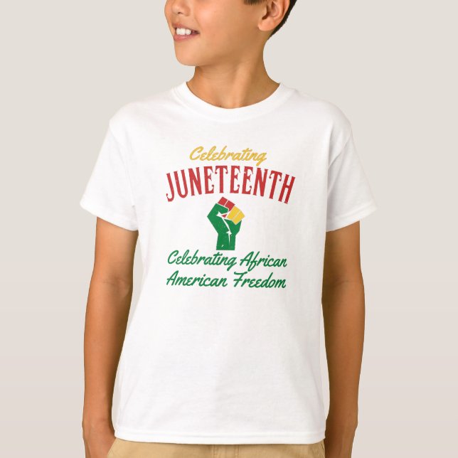 T-shirt Célébration de la liberté afro-américaine Juneteen (Devant)