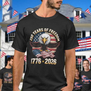 T-shirt Célébration de l'aigle de la liberté de 250 ans 17