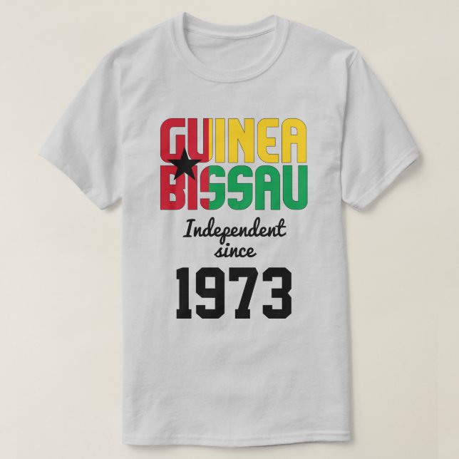 T-shirt Célébration de l'indépendance du drapeau de la Gui (Design devant)