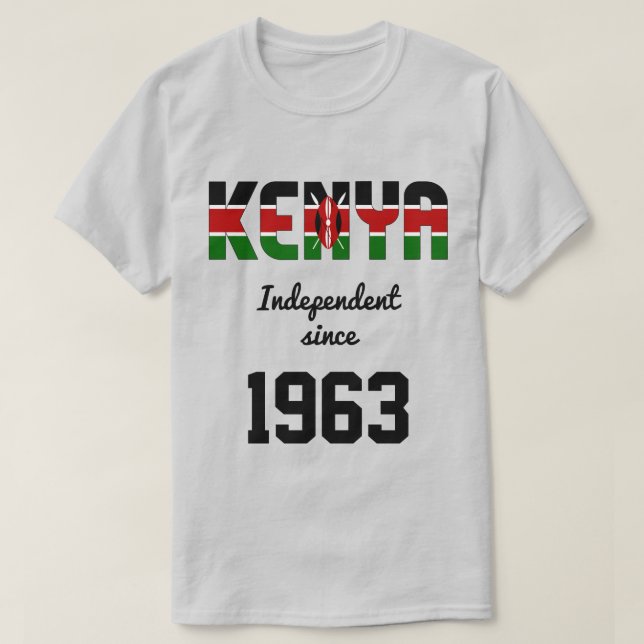 T-shirt Célébration de l'indépendance du Kenya (Design devant)