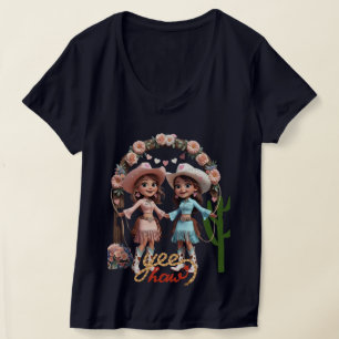T-shirt Célébration de mariage de cowgirl – Esthétique occ
