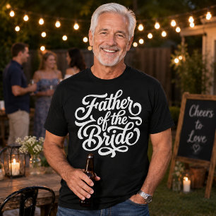 T-shirt Célébration de mariage du père de la mariée