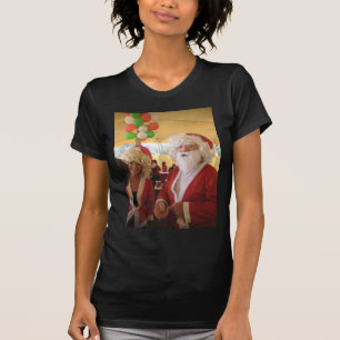 T-shirt Célébration de Noël de père Noël et Mme Claus - Fe