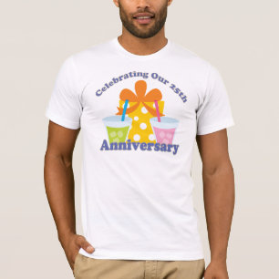 T-shirt Célébration de notre 25ème cadeau d'anniversaire