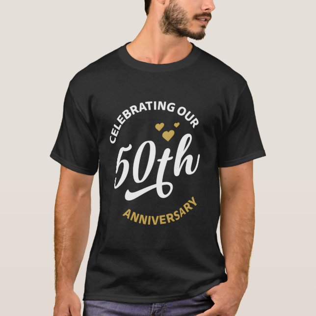T-shirt Célébration De Notre 50E Anniversaire 50 Ans (Devant)