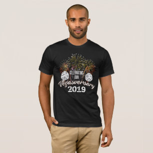 T-shirt Célébration de notre Vegasversary avec des feux