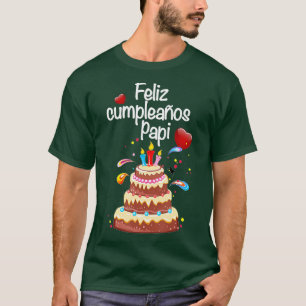 T-shirt Célébration de Papa Feliz Cumpleanos Papi