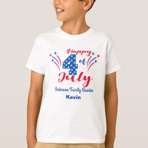 T-shirt Célébration de retrouvailles de famille du 4 juill