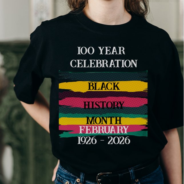 T-shirt célébration des 100 ans du mois de l'histoire des  (Créateur téléchargé)