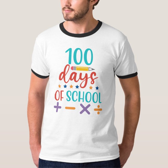 T-shirt Célébration des 100 jours d'école (Devant)