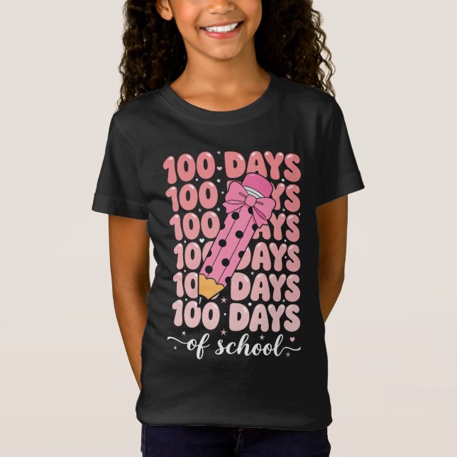 T-Shirt célébration des 100 jours d'école (Devant)