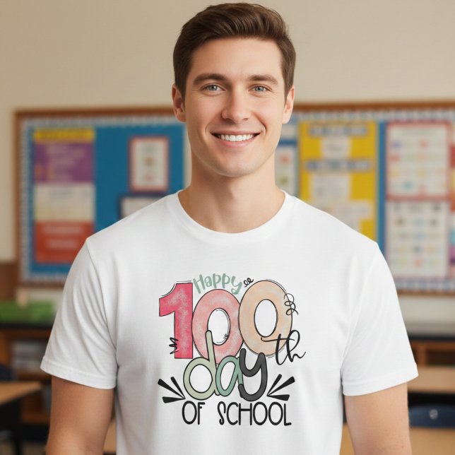 T-shirt Célébration des 100 jours d'école Basic (Créateur téléchargé)