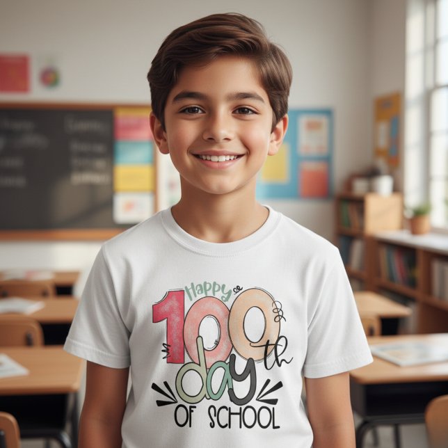 T-shirt Célébration des 100 jours d'école Enfant Basic (Créateur téléchargé)