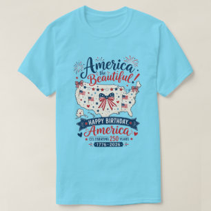 T-shirt Célébration des 250 ans d'America the Beautiful av