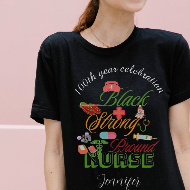 T-shirt célébration du 100e anniversaire de l'infirmière d (Créateur téléchargé)