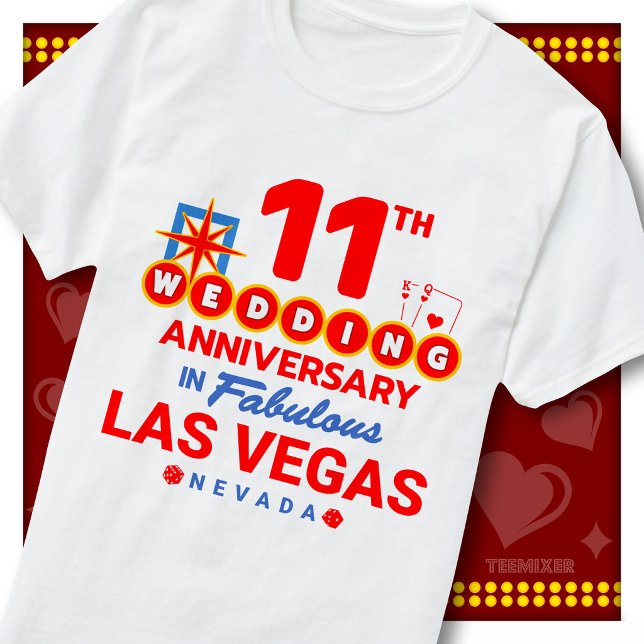 T-shirt Célébration du 11e anniversaire de mariage d'un co (Créateur téléchargé)
