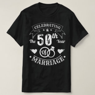 T-shirt Célébration Du 50E Anniversaire Du Mariage