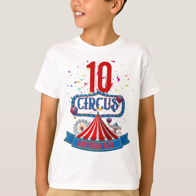 T-shirt Célébration du Carnaval Circus Party Age 5 Corresp (Devant)