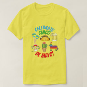 T-shirt Célébration du Cinco de Mayo Fiesta Taco Piñata Ca