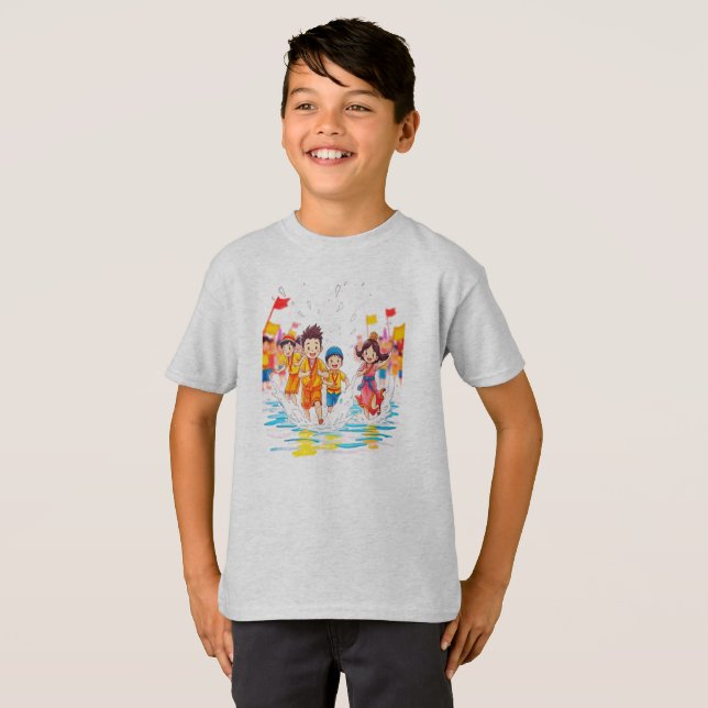 T-shirt Célébration du dessin animé (Devant entier)