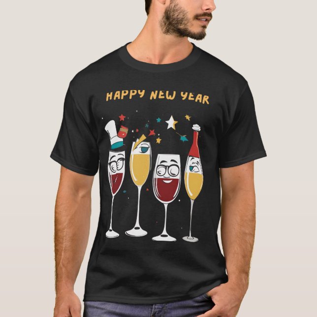 T-shirt célébration du Nouvel An (Devant)