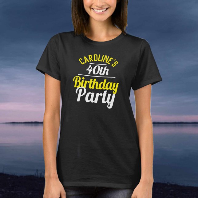 T-shirt Célébration d'une fête d'anniversaire de 40 ans (Créateur téléchargé)