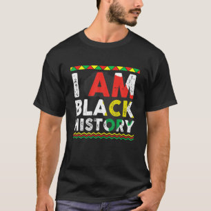 T-shirt Célébration Je Suis Noir Histoire Mois Afro-Améric