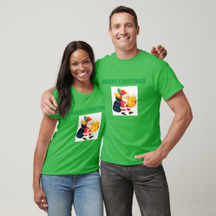 T-shirt Célébration Texte de Noël Cadeau Sonnettes Cool