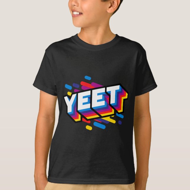 T-shirt Celebration Yeet's Trendy Meme Slogan Yeeting (Devant)