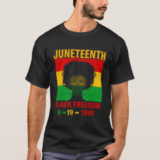 T-shirt Célébrations de Juneteenth à travers les lunettes