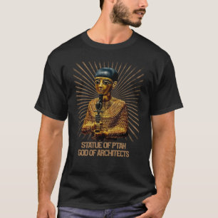 T-shirt Célèbre ancienne Statue de Ptah Dieu des Architect