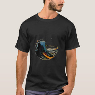 T-shirt Célèbre Art Japonais Vintage Grande vague Remix Ho