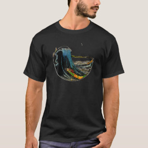 T-shirt Célèbre Art Japonais Vintage Grande vague Remix Ho
