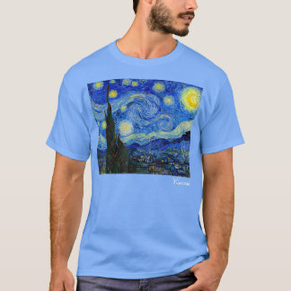 T-shirt Célèbre Art Starry NuitArtiste Van Gogh Peinture
