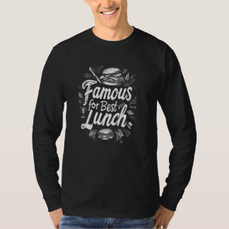T-shirt Célèbre Pour Le Meilleur Déjeuner Sandwich Cafeter