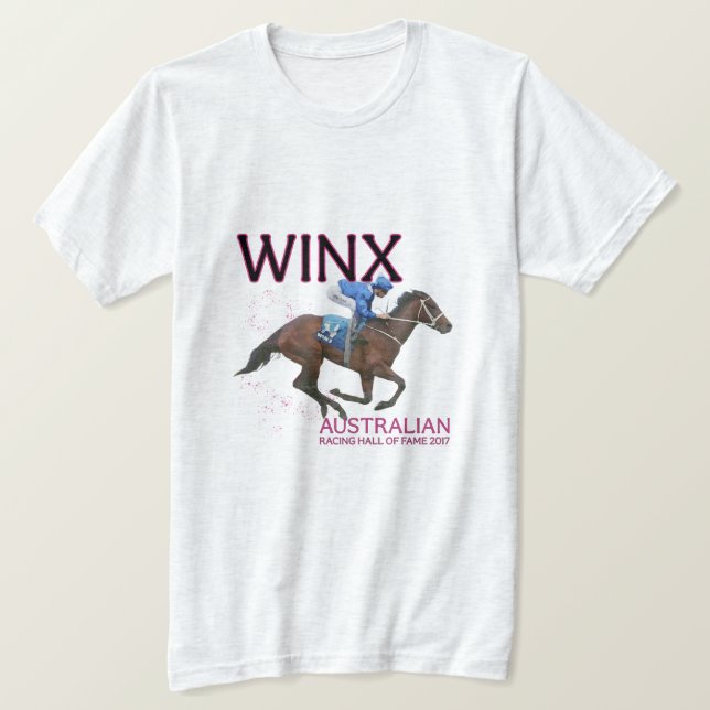 T-shirt Célèbre Racehorse Winx 1975 Horse Racing (Design devant)