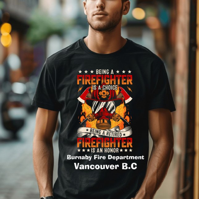 T-shirt Célèbre un pompier dévoué (Créateur téléchargé)