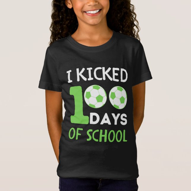 T-Shirt Célébrer 100 jours d'école en style (Devant)