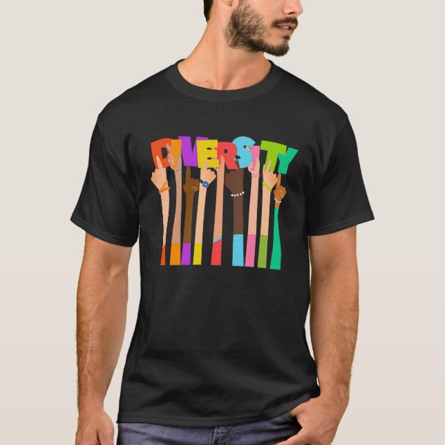 T-shirt Célébrer la diversité amour égalité (Devant)