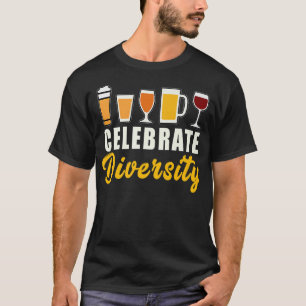 T-shirt Célébrer la diversité Artisanat Bière Microbré Hop