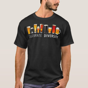 T-shirt Célébrer la diversité Artisanat Boire de la bi