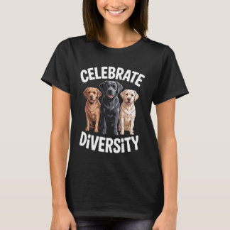 T-shirt Célébrer la diversité du chien labrador