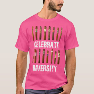 T-shirt Célébrer la diversité Fumer des cigares Fumer des 